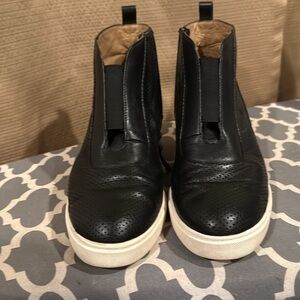 Linea Paolo Anna Wedge Sneaker Bootie Black 8